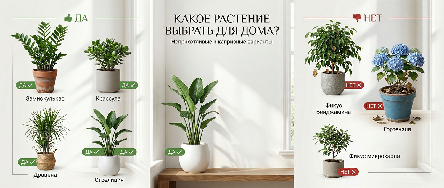 Какие комнатные растения стоит покупать для дома, а какие лучше не брать